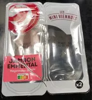 Jumlah gula yang masuk Mini viennois jambon emmental mayonnaise allégée