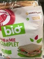 Cantidad de azúcar en Pain de mie à la farine complète* biologique