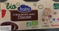 Suhkru kogus sees Crème dessert chocolat -dès 6 mois