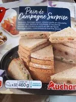 Cantidad de azúcar en Pain de campagne surprise Recettes variées - surgeléSaumons, fromage blanc, citrons confits et cibouletteMousse de canard au porto et dés de figuesFromage blanc, concombre et menthe douceJambon sec be