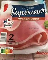 Quantité de sucre dans Jambon cuit supérieur avec couenne