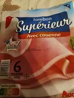 Quantité de sucre dans Jambon cuit supérieur avec couenne