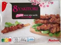 含糖量 8 Brochettes de poulet Yakitori - sauce soja