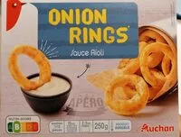 含糖量 Onion rings* et sauce aïoli *rondelles d'oignons panées