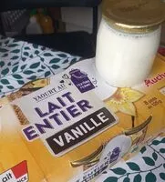Suhkru kogus sees Yaourts au lait entier, sucré, à la vanille