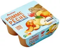 Количество сахара в Pomme pêche sans sucres ajoutés**Contient des sucres naturellement présents.
