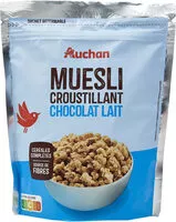 Zuckermenge drin Muesli croustillantchocolat lait