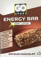 Sucre et nutriments contenus dans Go sport