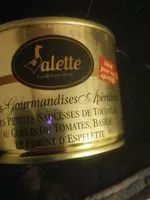 Suhkru kogus sees Les Gourmandises apéritives