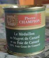 入っている砂糖の量 Le médaillon au magret de Canard et au Foie de Canard