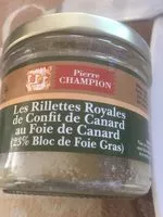 入っている砂糖の量 Les Rillettes Royales