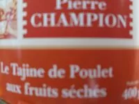 入っている砂糖の量 Tajine de poulet aux fruits séchés