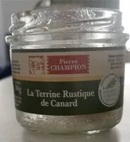 入っている砂糖の量 Terrine rustique de canard