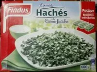 Suhkru kogus sees Épinards hachés à la crème