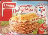 चीनी की मात्रा Lasagnes Bolognaise Pur Bœuf