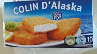 Zuckermenge drin Tranches panées de Colin d'Alaska