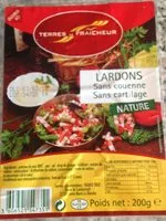 入っている砂糖の量 Lardons