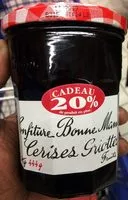 Amount of sugar in Confiture cerises griottes 370g+20%gr