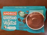 Jumlah gula yang masuk Mousse au chocolat gourmand et végétal