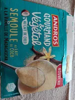 Количество сахара в Semoule au lait de coco à la vanille de Madagascar