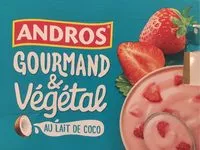 Suhkru kogus sees Gourmand & végétal au lait de coco Brassé fraise