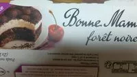 含糖量 Forêt noire 2x100g