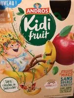 Sucre et nutriments contenus dans Kidi fruit andros