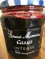 入っている砂糖の量 Gelée Cassis intense