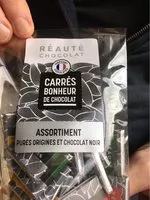 Sokerin määrä sisällä Carrés bonheur de chocolat