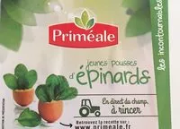 Amount of sugar in Jeunes pousses d'epinards