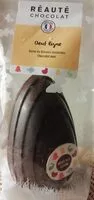Sokerin määrä sisällä Oeuf ligne garni de fritures assortie. Chocolat noir