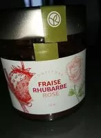 入っている砂糖の量 Confiture fraise rhubarbe rose