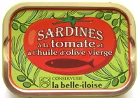 Jumlah gula yang masuk Sardines à l'huile d'olive et à la tomate