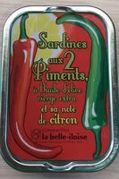 Suhkru kogus sees Sardines aux deux piments et sa note de citron