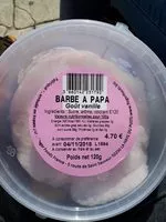 Suhkru kogus sees Barbe à papa goût vanille