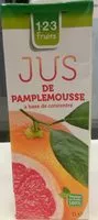 Sokerin määrä sisällä Jus de pamplemousse à base de concentré