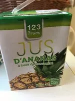 Zuckermenge drin Jus d'ananas