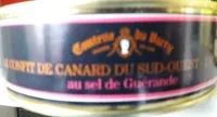 Количество сахара в Confit de canard du sud ouest