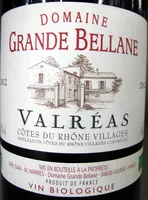 Sucre et nutriments contenus dans Domaine grande bellane