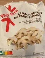 Jumlah gula yang masuk Champignons de Paris émincés