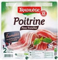 İçindeki şeker miktarı Poitrine Fine Tranches Fumées