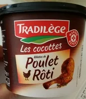 चीनी की मात्रा Rillettes de poulet rôti en cocotte