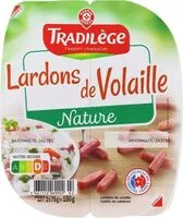 चीनी की मात्रा Lardons de volaille nature