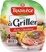 Quantité de sucre dans Jambon à griller 4 tranches