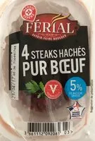 चीनी की मात्रा 4 steack hachés pur boeuf