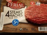 चीनी की मात्रा 4 Steaks Hachés 5% de matière grasse
