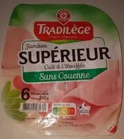 चीनी की मात्रा Jambon supérieur - découenné dégraissé