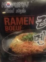 Sucre et nutriments contenus dans Korean food style