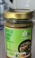 Quantité de sucre dans Pâte de curry vert