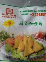 Jumlah gula yang masuk Samoussas aux légumes